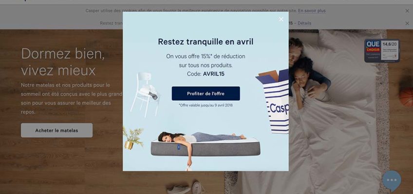 Réduction Casper avril 2018
