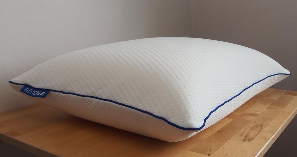 oreiller bleu câlin